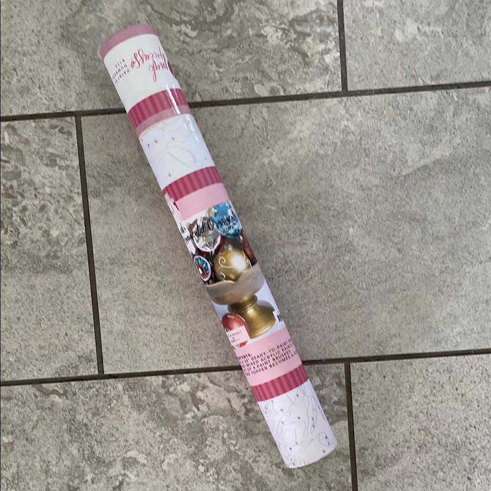 Pink Picasso Paint by number kit Ornamental Ornaments Christmas